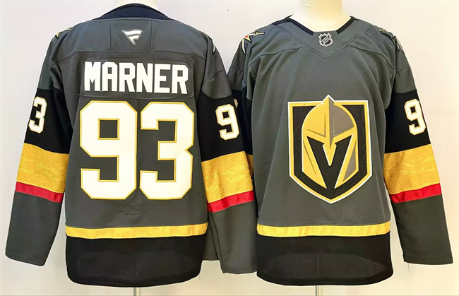 Youth Vegas Golden Knights #93 Mitch Marner Grey 2024-25 Stitched Hockey Jersey