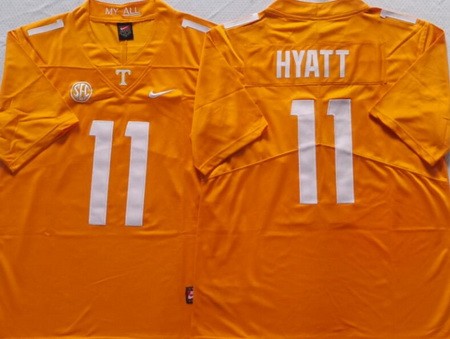 Youth Tennessee Volunteers #11 Jalin Hyatt Orange College Football Jersey