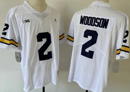 Youth Michigan Wolverines #2 Charles Woodson White College Football Jersey