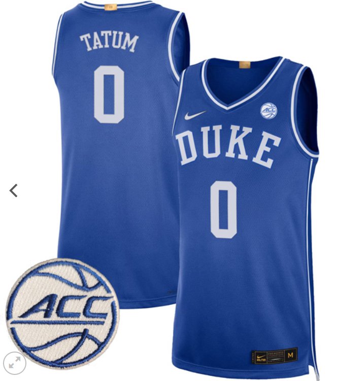 Men's Duke Blue Devils #0 Jayson Tatum College Nike NCAA Basketball Stiched Limited Blue Jersey