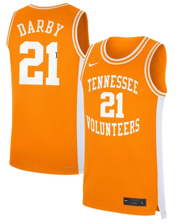 Men's Tennessee Volunteers #21 Tess Darby Nike Basketball NIL Orange Stitched Jersey