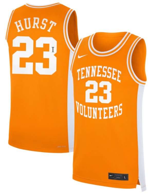 Men's Tennessee Volunteers #23 Grant Hurst Nike Basketball NIL Orange Stitched Jersey