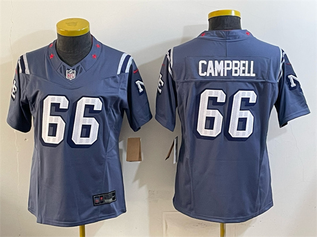 Youth New England Patriots #66 Will Campbell Navy 2025 “Rivalries” F.U.S.E Vapor Limited Stitched Football Jersey