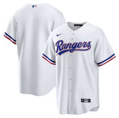 Big Size 4XL-8XL Men's Texas Rangers Nike Home Replica Stitched Jersey - White
