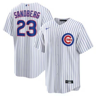 Men's & Women's & Youth Chicago Cubs #23 Ryne Sandberg White Nike Home Retired Player Replica Stitched Jersey