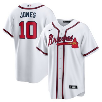 Men's & Women's & Youth Atlanta Braves #10 Chipper Jones White Nike Home Retired Player Replica Stitched Jersey