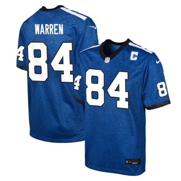 Youth Indianapolis Colts #84 Tyler Warren Royal Nike Alternate 2 Game Stitched Jersey
