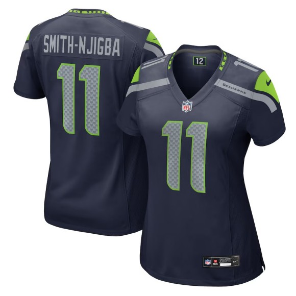 Women's Seattle Seahawks #11 Jaxon Smith-Njigba College Navy Nike Game Stitched Jersey