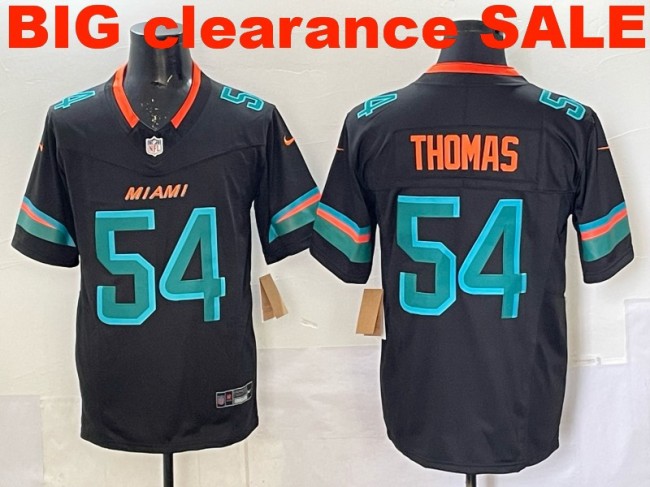 Clearance SALE Mens & Womens & Youth Miami Dolphins #54 Zach Thomas 2025 “Rivalries” F.U.S.E. Stitched Limited Jersey Pitch Blue