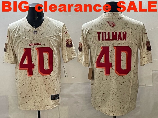 Clearance SALE Mens & Womens & Youth Arizona Cardinals #40 Pat Tillman 2025 “Rivalries” F.U.S.E. Stitched Limited Jersey Natural