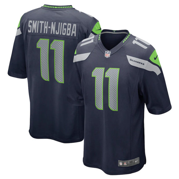 Men's & Women's & Youth Seattle Seahawks ACTIVE PLAYER Custom Navy Stitched Game Jersey