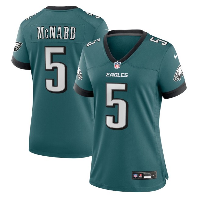Women's Philadelphia Eagles #5 Donovan McNabb Midnight Green Nike Team Retired Game Stitched Jersey