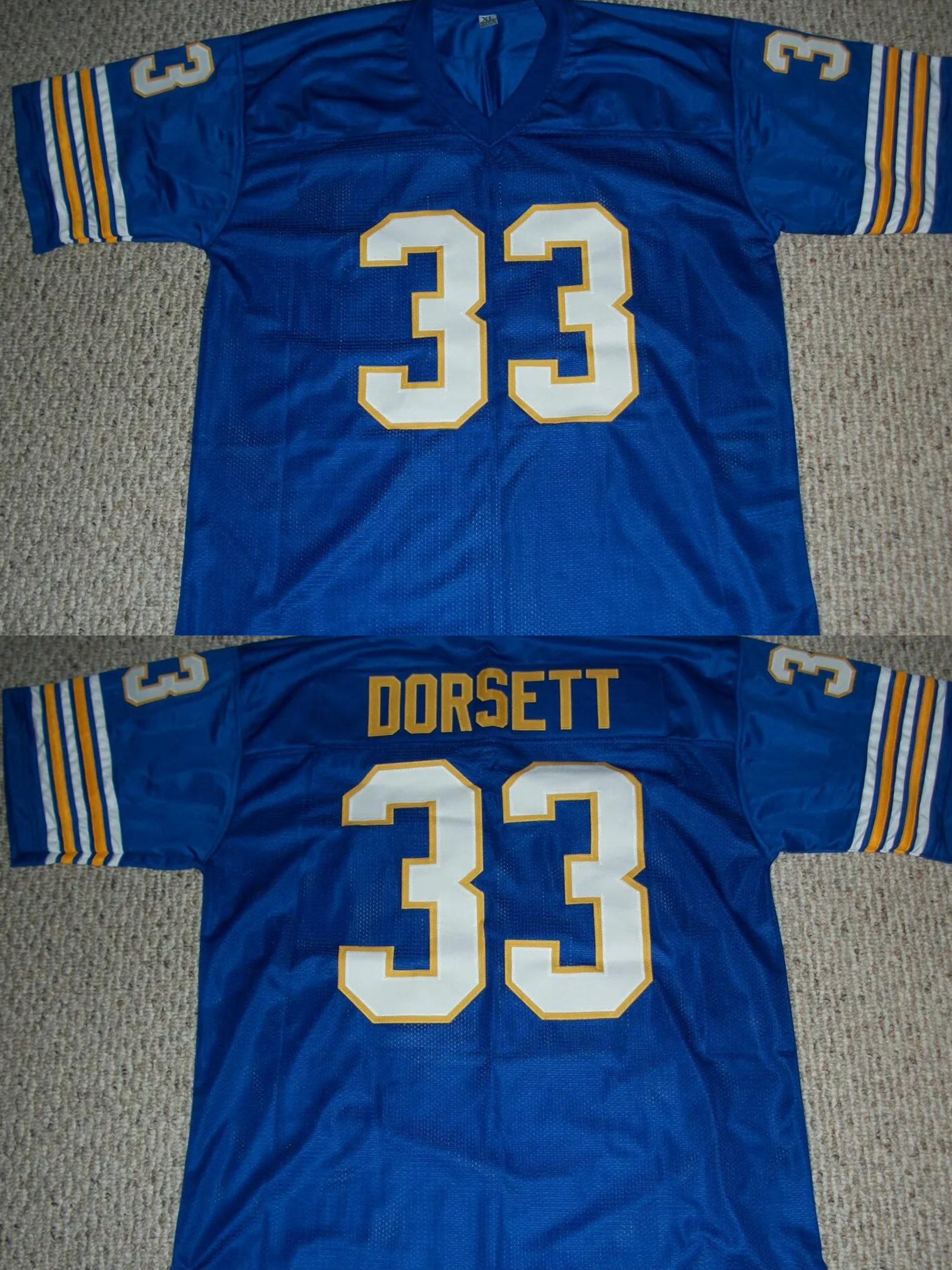 Men's Pittsburgh Panthers #33 Dan Marino Blue Stitched Jersey