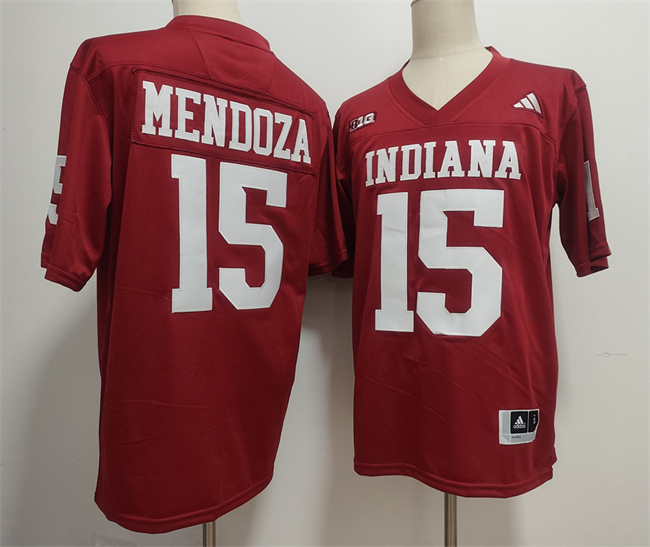 Men's Indiana Hoosiers #15 Fernando Mendoza Red Stitched Basketball Jerseys
