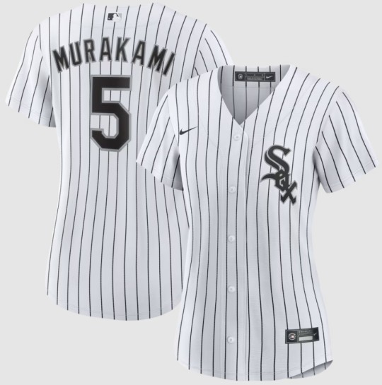 Women's Chicago White Sox #5 Munetaka Murakami White 2025 Nike Home Replica Stitched Baseball Jersey