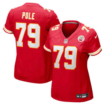 Women's Kansas City Chiefs #79 Esa Pole Red Nike Team Game Jersey