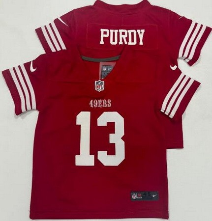 Toddler San Francisco 49ers #13 Brock Purdy Limited Red Vapor Stitched NFL Jersey