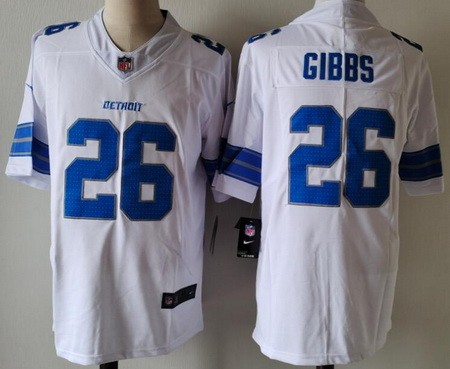 Men's Detroit Lions #26 Jahmyr Gibbs Limited White Vapor Jersey