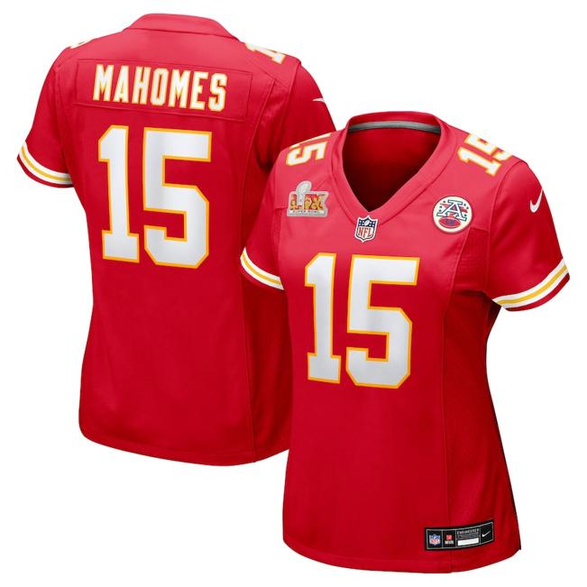 Women's Patrick Mahomes Kansas City Chiefs Nike Super Bowl LIX Game Jersey - Red