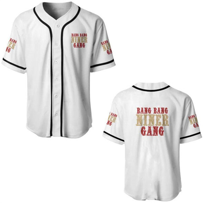 Men's San Francisco 49ers White Cool Base Stitched Baseball Jersey