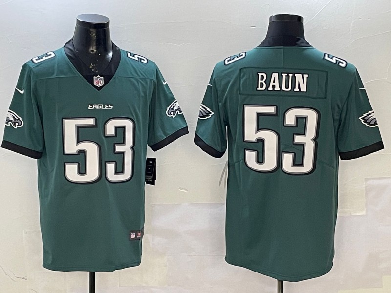 Men's Philadelphia Eagles #53 Zack Baun Green 2025 Vapor Untouchable Limited Football Stitched Jersey