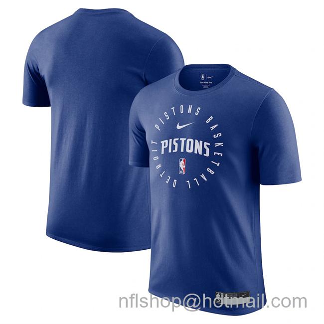 Men's Detroit Pistons Blue 2024-25 Legend On-Court Practice Performance T-Shirt