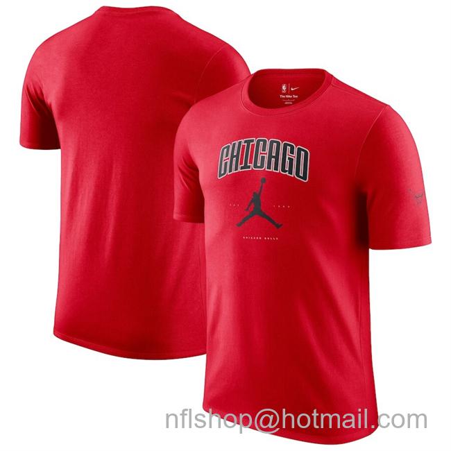 Men's Chicago Bulls Red Essential Cities T-Shirt