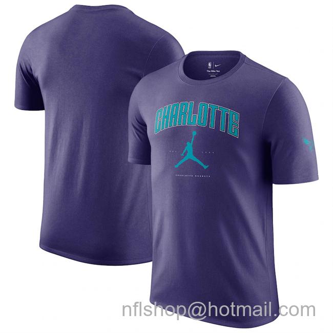 Men's Charlotte Hornets Purple Essential Cities T-Shirt