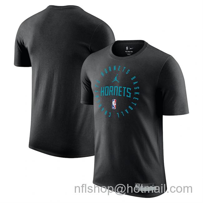 Men's Charlotte Hornets Black 2024-25 Legend On-Court Practice Performance T-Shirt