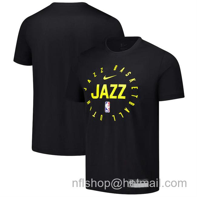 Men's Utah Jazz Black 2024-25 Legend On-Court Practice Performance T-Shirt