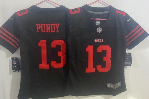 Women's San Francisco 49ers #13 Brock Purdy Limited Black Vapor Jersey