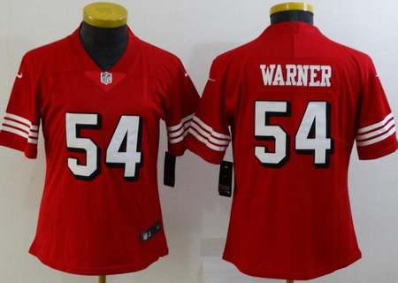 Women's San Francisco 49ers #54 Fred Warner Limited Red Alternate Vapor Jersey