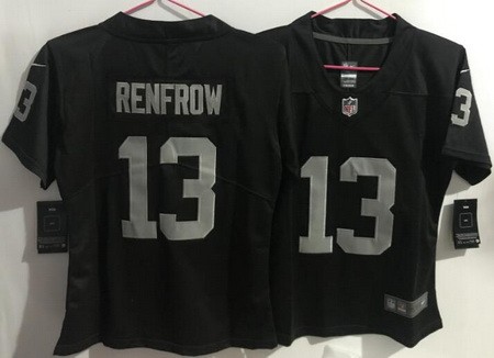 Women's Las Vegas Raiders #13 Hunter Renfrow Limited Black Vapor Jersey