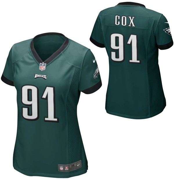 Women's Philadelphia Eagles #91 Fletcher Cox Grreen Vapor Untouchable Limited Stitched Football Jersey