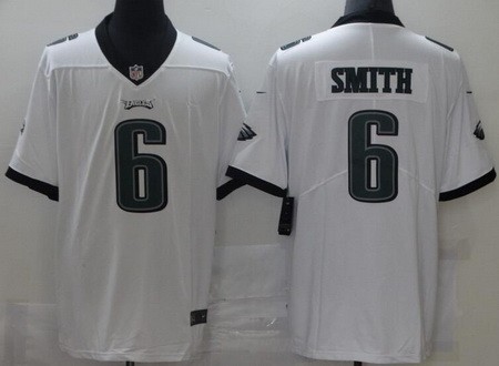 Women's Philadelphia Eagles #6 DeVonta Smith Limited White Vapor Untouchable Jersey