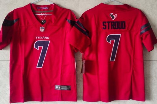 Women's Houston Texans #7 CJ Stroud Limited Red FUSE Vapor Jersey