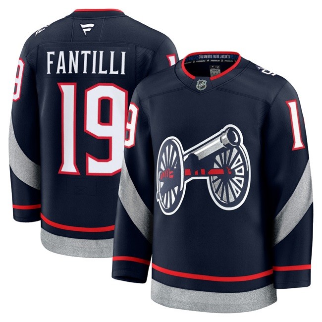 Custom Columbus Blue Jackets Navy 2024-25 Stitched Hockey Jersey