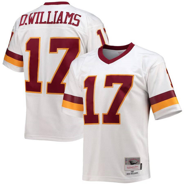 Men's Washington Redskins #17 Doug Williams White Mitchell & Ness Stitched Football Jersey