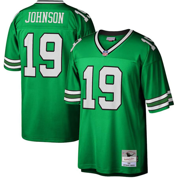 Men's New York Jets #19 Keyshawn Johnson Green Mitchell & Ness Stitched Jersey