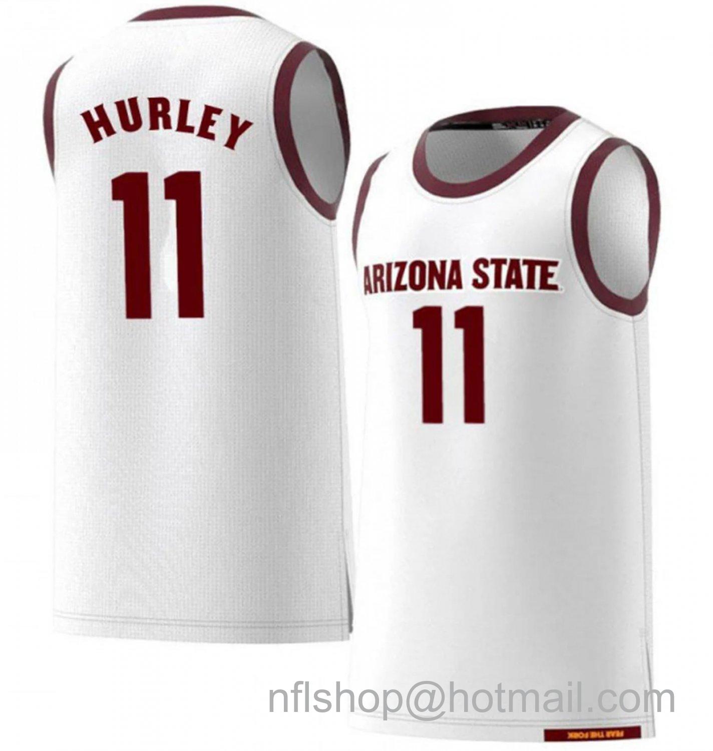 Men's Arizona State Sun Devils Bobby Hurley College Basketball White #11 Stitched Jersey