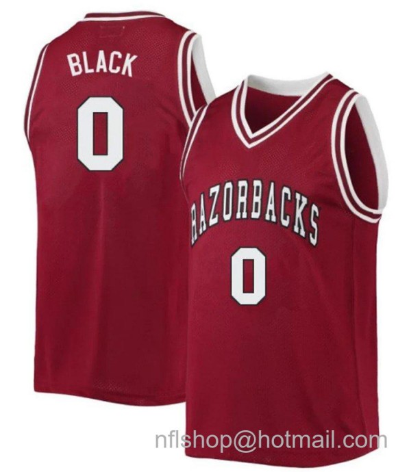 Men's Arkansas Razorbacks Anthony Black College Basketball Red #0 Stitched Jersey