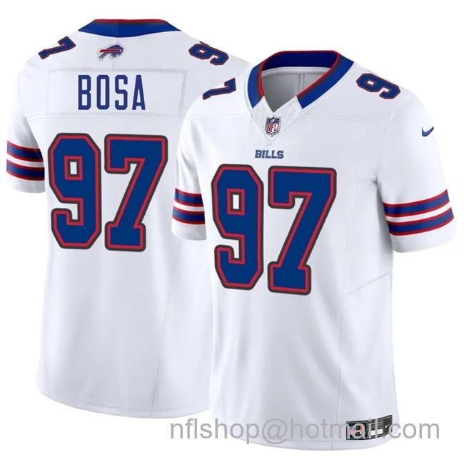 Men's Buffalo Bills #97 Joey Bosa White 2025 F.U.S.E. Vapor Untouchable Limited Stitched Football Jersey