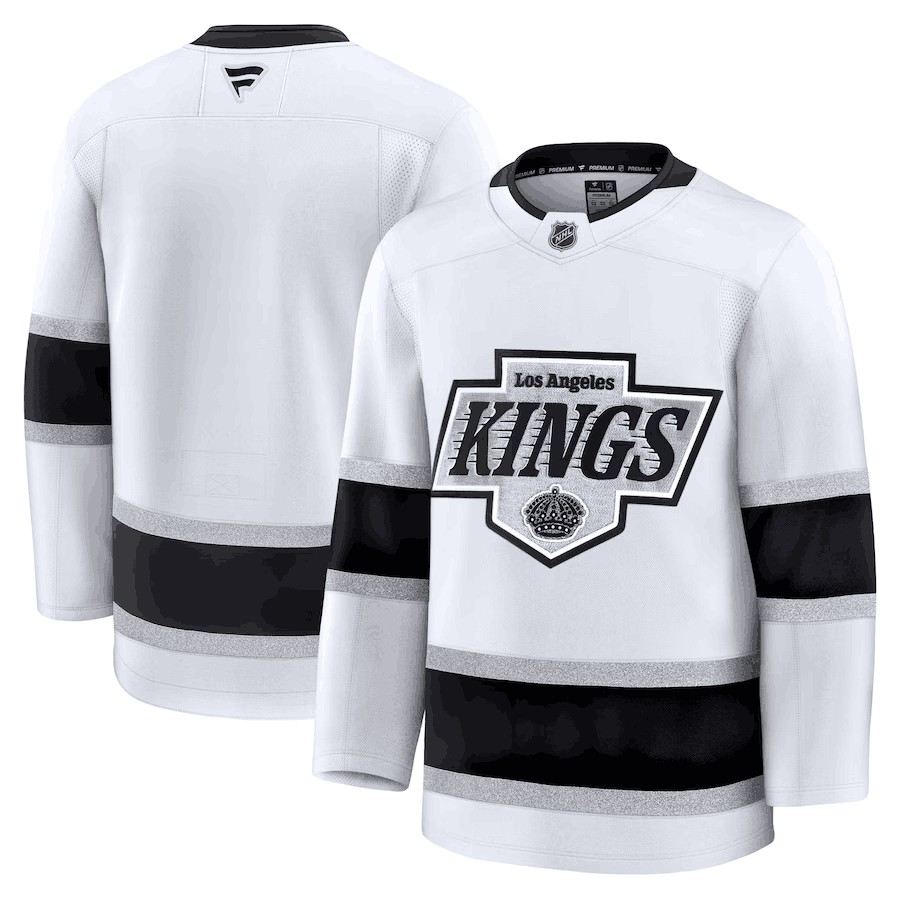 Men's Los Angeles Kings Blank Custom 2024-25 Away Stitched Hockey Jersey