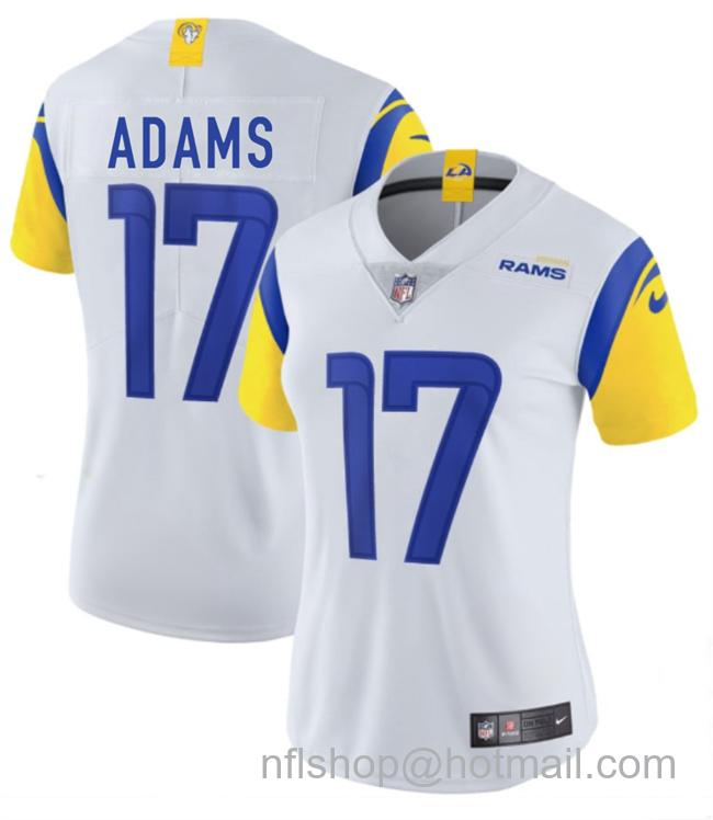 Women's Los Angeles Rams #17 Davante Adams White Stitched Game Jersey(Run Small)