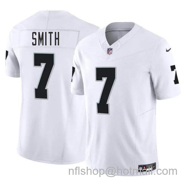 Youth Las Vegas Raiders #7 Geno Smith White 2025 F.U.S.E. Stitched Football Jersey