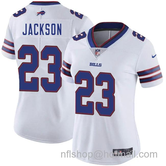 Women's Buffalo Bills #23 Dane Jackson White Vapor Stitched Football Jersey(Run Small)