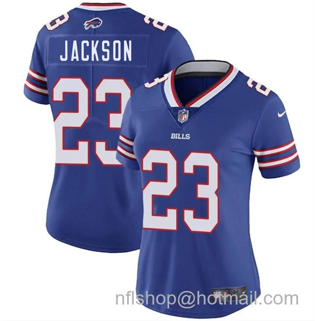 Women's Buffalo Bills #23 Dane Jackson Blue Vapor Stitched Football Jersey(Run Small)