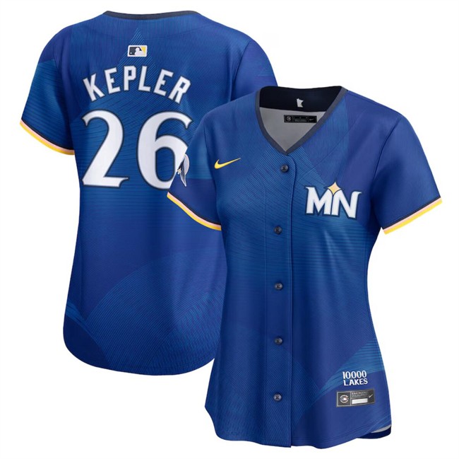 Women's Minnesota Twins #26 Max Kepler Royal 2024 City Connect Limited Stitched Baseball Jersey