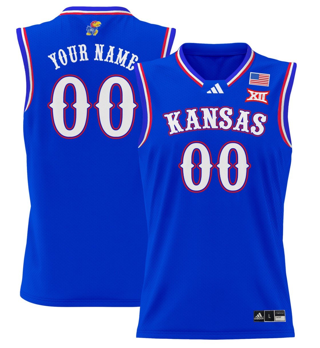 Custom Kansas Jayhawks Jersey 2024 Lightweight Basketball Stitched Royal