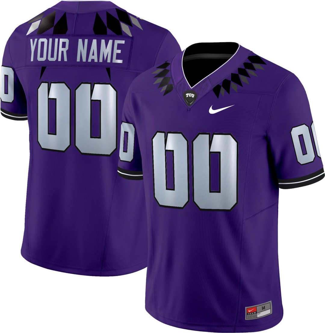 TCU Horned Frogs Football Purple F.U.S.E. Limited Custom Jersey - All Stitched